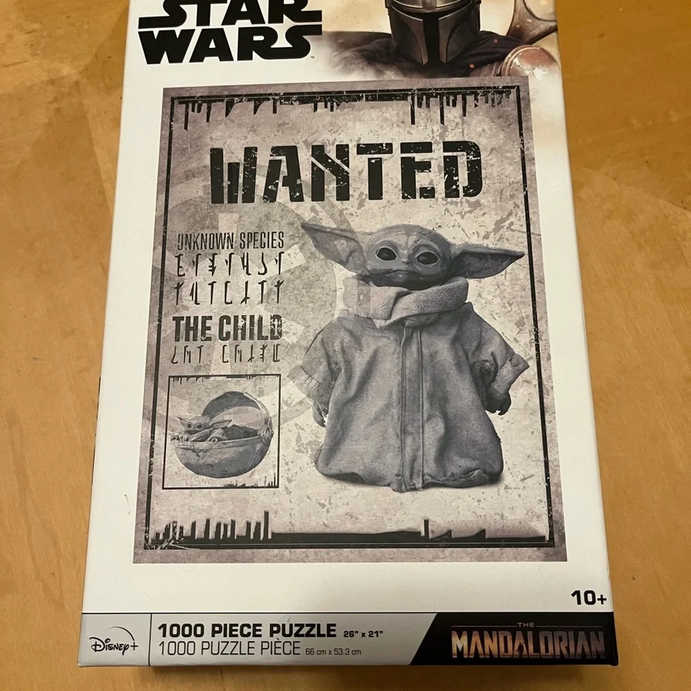 Disney Star Wars The Mandalorian The Child Wanted Poster 1000piece jigsaw puzzle